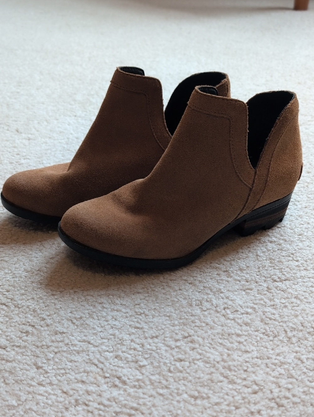 Sorel Women's Lolla Ankle Boots Tan Size 7